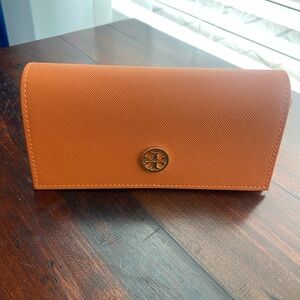 Tory Burch Burnt Orange eye glasses case